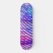 Farbenfrohe Groovy Funky Trippy Waves Abstrakte Ku Skateboard (Vorderseite)