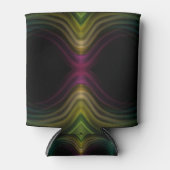 Farbenfrohe Groovy Psychedelic Muster Abstrakt Art Dosenkühler (Vorderseite)