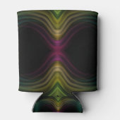 Farbenfrohe Groovy Psychedelic Muster Abstrakt Art Dosenkühler (Rückseite)