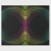 Farbenfrohe Groovy Psychedelic Muster Abstrakt Art Geschenkpapier (Flach)