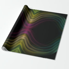 Farbenfrohe Groovy Psychedelic Muster Abstrakt Art Geschenkpapier