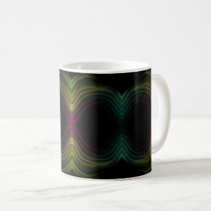 Farbenfrohe Groovy Psychedelic Muster Abstrakt Art Kaffeetasse