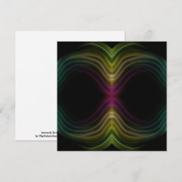 Farbenfrohe Groovy Psychedelic Muster Abstrakt Art Karte