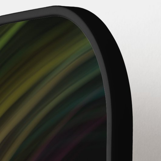 Farbenfrohe Groovy Psychedelic Muster Abstrakt Art Pickleball Schläger (Linke Seite)