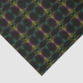 Farbenfrohe Groovy Psychedelic Muster Abstrakt Art Seidenpapier (Ausschnitt)