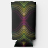 Farbenfrohe Groovy Psychedelic Muster Abstrakt Art Selters Dosenkühler (Vorderseite)