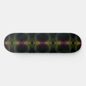 Farbenfrohe Groovy Psychedelic Muster Abstrakt Art Skateboard (Horizontal)