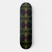 Farbenfrohe Groovy Psychedelic Muster Abstrakt Art Skateboard (Vorderseite)