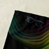 Farbenfrohe Groovy Psychedelic Muster Abstrakt Art Strandtuch (Beispiel)