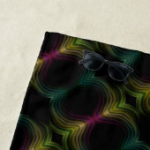 Farbenfrohe Groovy Psychedelic Muster Abstrakt Art Strandtuch (Beispiel)