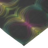 Farbenfrohe Groovy Psychedelic Muster Abstrakt Art Tischdecke (Schrägansicht)