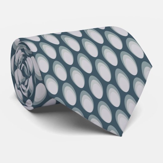 Farbenfrohe Groovy Retro 70er Pattern Neck Tie Krawatte (Gerollt)