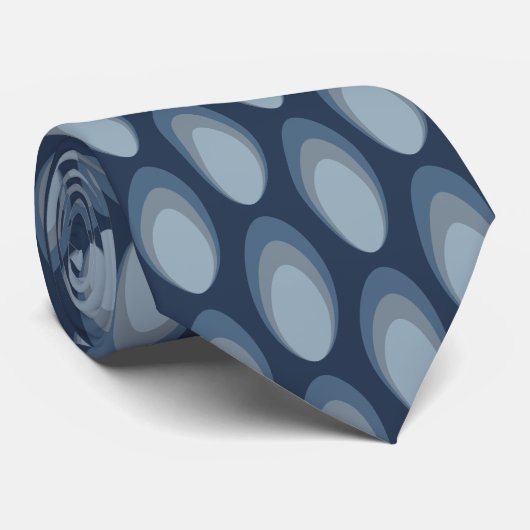 Farbenfrohe Groovy Retro 70er Pattern Neck Tie Krawatte (Gerollt)