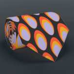 Farbenfrohe Groovy Retro 70er Pattern Neck Tie Krawatte<br><div class="desc">Einfache Hals-Krawatte mit einem knallharten Retromuster aus den 60er und 70er Jahren in atemberaubenden Farben.</div>