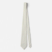 Farbenfrohe Groovy Retro 70er Pattern Neck Tie Krawatte (Vorderseite)