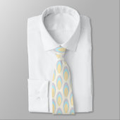 Farbenfrohe Groovy Retro 70er Pattern Neck Tie Krawatte (Gebunden)