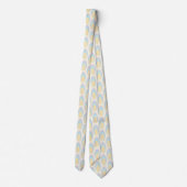 Farbenfrohe Groovy Retro 70er Pattern Neck Tie Krawatte (Rückseite)