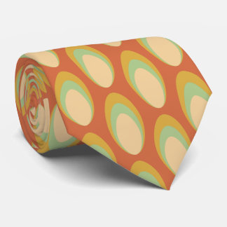Farbenfrohe Groovy Retro 70er Pattern Neck Tie Krawatte