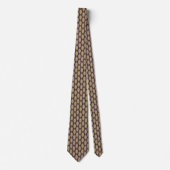 Farbenfrohe Groovy Retro 70er Pattern Neck Tie Krawatte (Vorderseite)