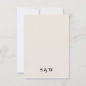 Farbenfrohe Groovy Retro Arch Abstrakte fette Hoch RSVP Karte (Rückseite)