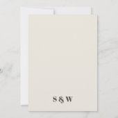 Farbenfrohe Groovy Retro Arch Abstrakte Verlobung Einladung (Rückseite)