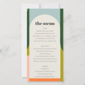 Farbenfrohe Groovy Retro Arch Bold Wedelkarte Dankeskarte (Vorderseite)