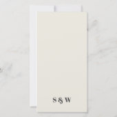 Farbenfrohe Groovy Retro Arch Bold Wedelkarte Dankeskarte (Rückseite)