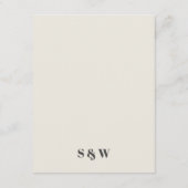 Farbenfrohe Groovy Retro Arch Fett Hochzeitsdetail Begleitkarte (Rückseite)