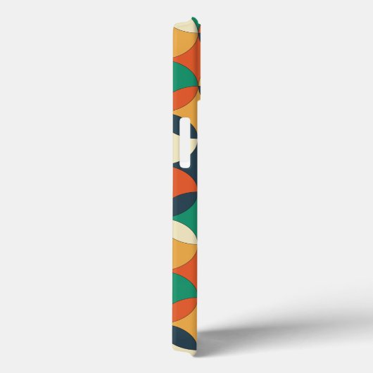 Farbenfrohe Groovy Retro Circled Case-Mate iPhone Hülle (Rückseite / Rechts)