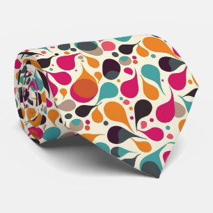 Farbenfrohe Groovy Retro Krawatte