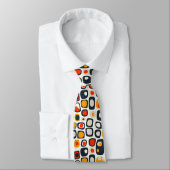 Farbenfrohe Groovy Retro Krawatte (Gebunden)