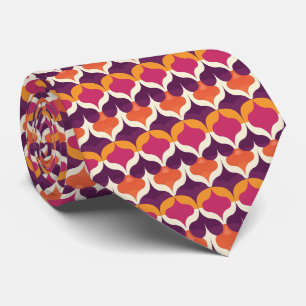 Farbenfrohe Groovy Retro Krawatte