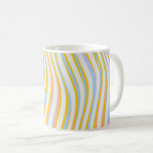 Farbenfrohe Groovy Swirl Kaffeetasse (VorderseiteRechts)