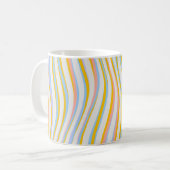 Farbenfrohe Groovy Swirl Kaffeetasse (Vorderseite Links)