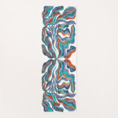 Farbenfrohe Groovy Yogamatte (Vorderseite)