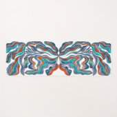 Farbenfrohe Groovy Yogamatte (Vorderseite (Horizontal))