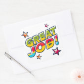 Farbenfrohe, großartige Arbeitsplatzaufkleber für Quadratischer Aufkleber (Umschlag)