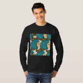 Farbenfrohe große blaue Fische T-Shirt (Vorne ganz)