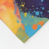 Farbenfrohe Großtane Fleecedecke (Ecke)