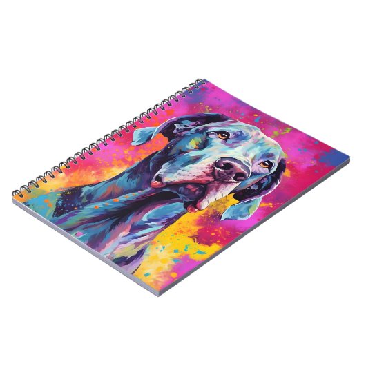 Farbenfrohe Großtane Notizblock (Linke Seite)