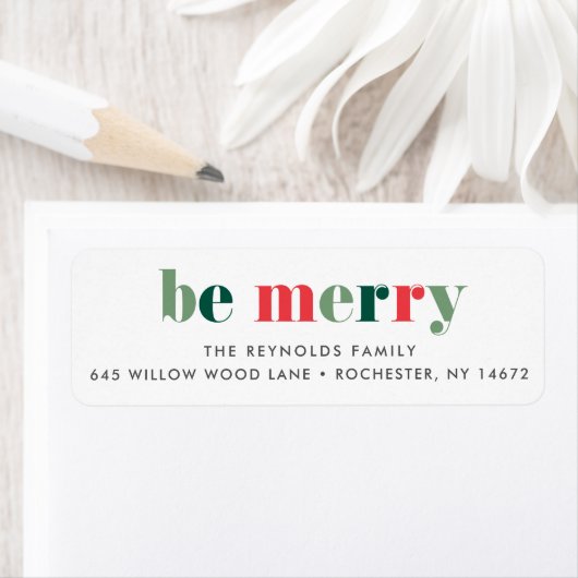 Farbenfrohe Grün-Urlaub-Rücksendeadresse (Insitu)