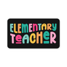 Farbenfrohe Grundschullehrerin