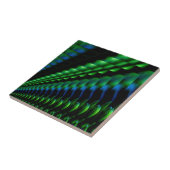 Farbenfrohe Grüne Blaue Abstrakte Kunst Tile Fliese (Seite)