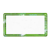 Farbenfrohe grüne Grenzmarken (Vorne)