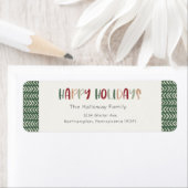 Farbenfrohe grüne Rücksendeadresse (Insitu)