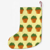 Farbenfrohe grüne Säkularstation Kleiner Weihnachtsstrumpf (Rückseite)