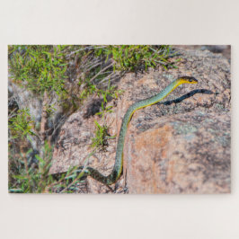 Farbenfrohe grüne Schlange Australien, 1014 Stück Puzzle