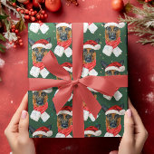 Farbenfrohe Grüne Sterne Deutsche Schäferweihe Wei Geschenkpapier