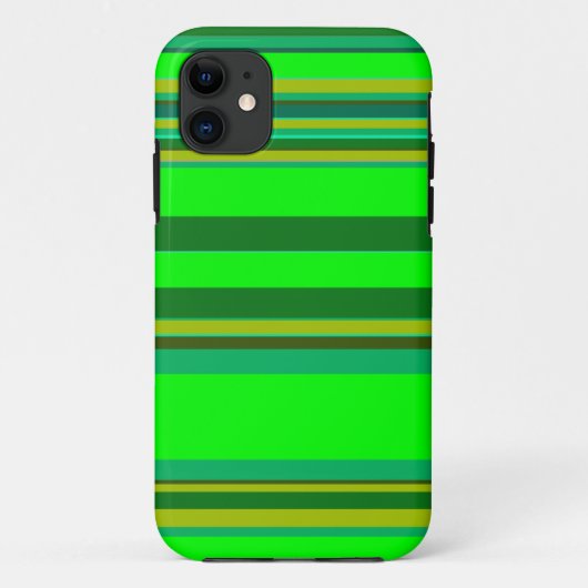 Farbenfrohe grüne Streifen, individuelles Designmu Case-Mate iPhone Hülle (Rückseite)