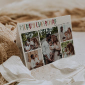 Farbenfrohe grüne Weihnachten falten fünf Foto